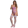 Painted Petals Merry Widow and G-String - Multi - Medium