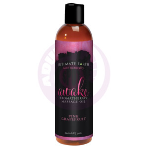 Awake Aromatherapy Massage Oil Pink Grapefruit - 4 Oz. / 120 ml
