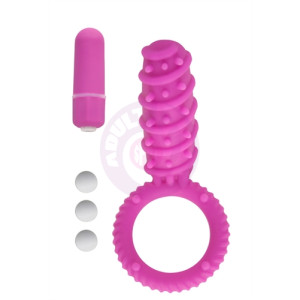 Simply Silicone 10x Love Button Ring - Pink