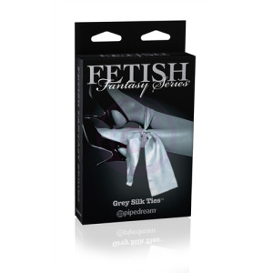 Fetish Fantasy Series Limited Edition Grey Silk Ties