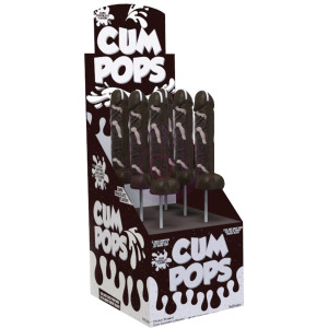 Cum Cock Pops - Dark  Chocolate - 6 Piece P.O.P. Display