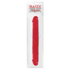 Basix Rubber Works 12 Inch Double Dong - Red