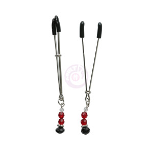 Sex and Mischief Ruby Black Nipple Clips