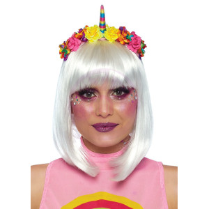 Rainbow Unicorn Flower Headband