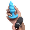 21x Silicone Swirl Plug With Remote - Blue