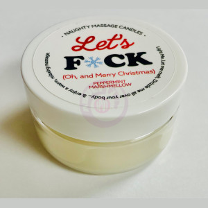 Let's Fuck Massage Candle - Peppermint Marshmallow 1.7 Oz