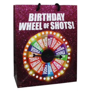 Birthday Wheel of Fortune Spinner Gift Bag