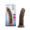 Au Naturel - 8 Inch Dildo With Suction Cup -  Chocolate