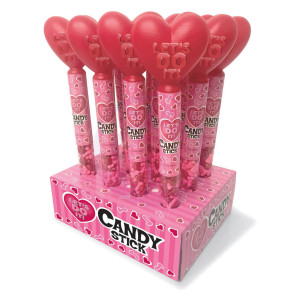 Let's Do It Candy Stick Display - 12 Count