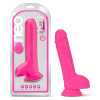 Neo - 9 Inch Dual Density Dildo - Neon Pink