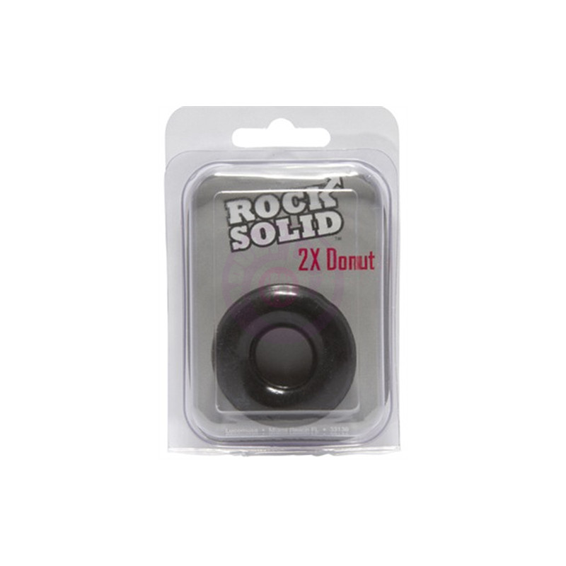 Rock Solid 2x Donut Ring - Black