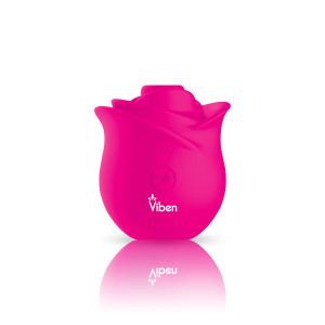 Zen Rose - Hot Pink - Handheld Rose Clitoral and Nipple Stimulator
