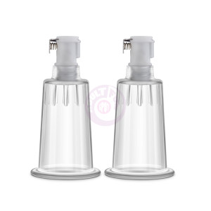 Temptasia – Nipple Pumping Cylinders – Set of 2 (1 Inch Diameter) - Clear
