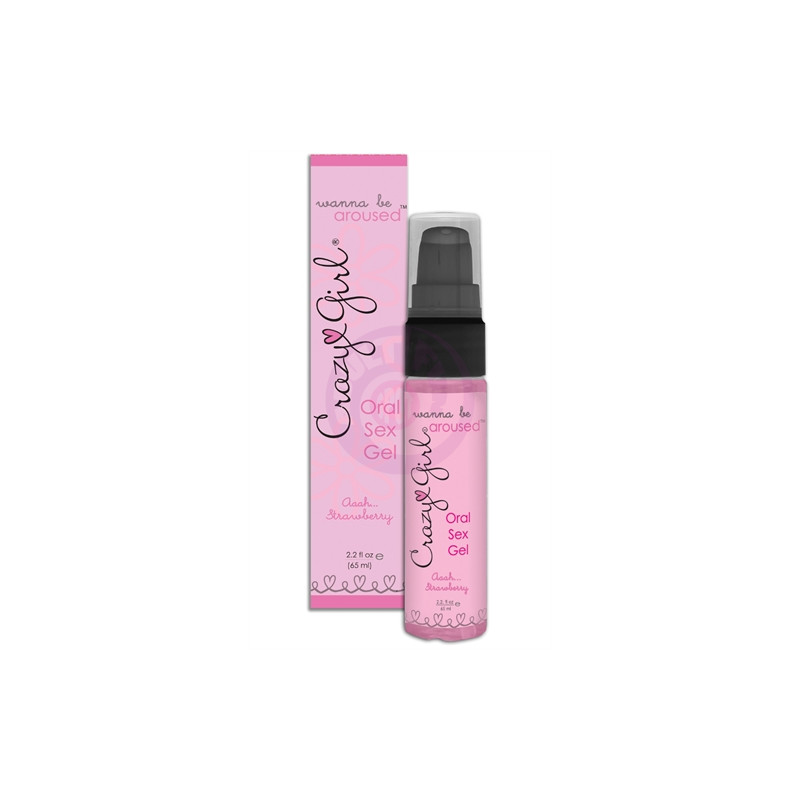 Crazy Girl Wanna Be Aroused Oral Sex Gel Aaah Strawberry 2.2 Oz