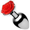 Red Rose Anal Plug - Large