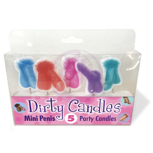 Dirty Penis Candles 5 Party Candles