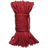 Hogtied - Bind & Tie - 6mm Hemp Bondage Rope - 50 Feet - Red