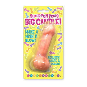 Super Fun Big Penis Candle - Pink