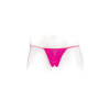 Neon Vibrating Crotchless Panty and Pasties Set Pink