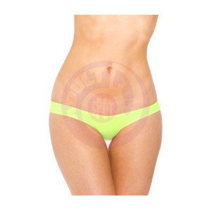 Scrunch Hip Half Back Bikini - Neon Green - One Size