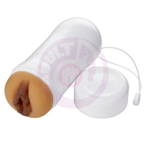 Pleasure Pussy Pocket Stroker Water Activated -  Tan