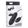 7x Pulsing Rechargeable Silicone Bullet- Black