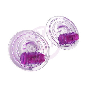Razzles Vibrating Nipple Pads - Purple