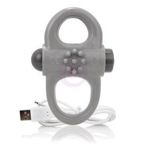 Charged Yoga Rechargeable Vibe Ring - Grey
