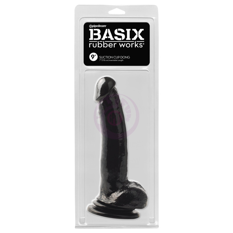 Basix Rubber Works 9 Inch Suction Cup Thicky - Black