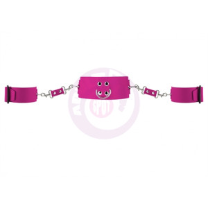 Collar With Cuffs - Pink