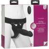Body Extensions - Hollow Bulbed Strap-on 2-Piece  Set With Clitoral Vibrator - Black