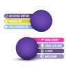 Luxe Double O Beginner Kegel Balls - Purple