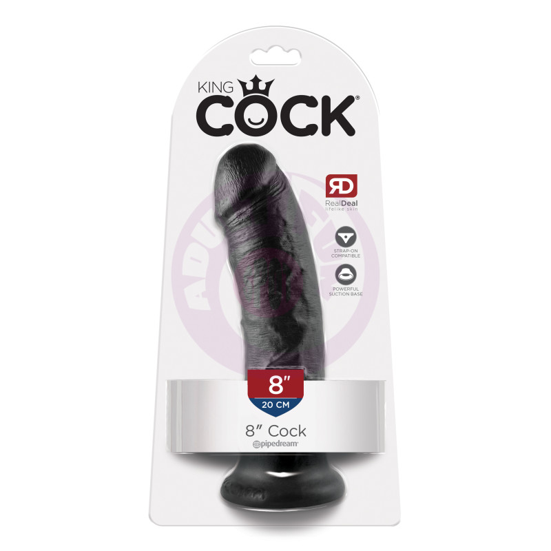 King Cock 8-Inch Cock - Black