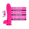 Neo Elite - 11 Inch Silicone Dual Density Cock  With Balls - Neon Pink