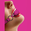 Ball Gag With Leather Straps - Pink