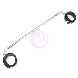 Expandable Spreader Bar Set 24 Inches - 36 Inches With Detachable Leatherette Cuffs
