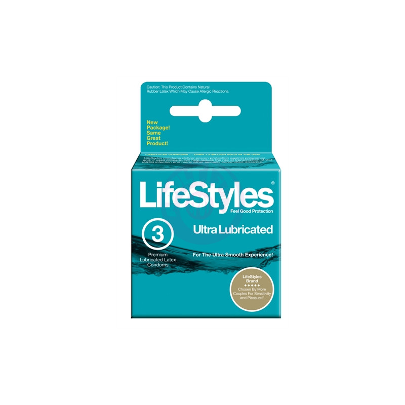 Lifestyles Ultra Lube Plus - 3 Pack