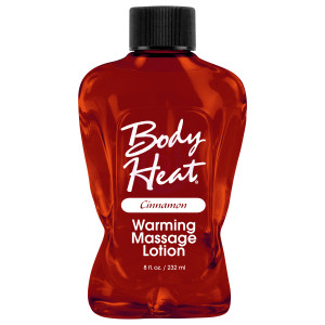 Body Heat Warming Massage Lotion - 8 Fl. Oz. - Cinnamon