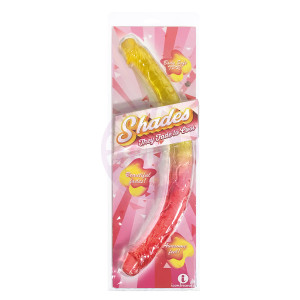 Shades - 17 Inch Double Dong - Pink and Yellow
