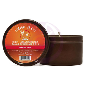 Hemp Seed 3-in-1 Massage Candle - Sinfulicious - 6 Oz./ 170g