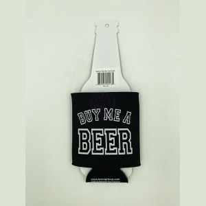 Bachelor Party Bar Crawl - Buy Me a Beer Koozie - Black