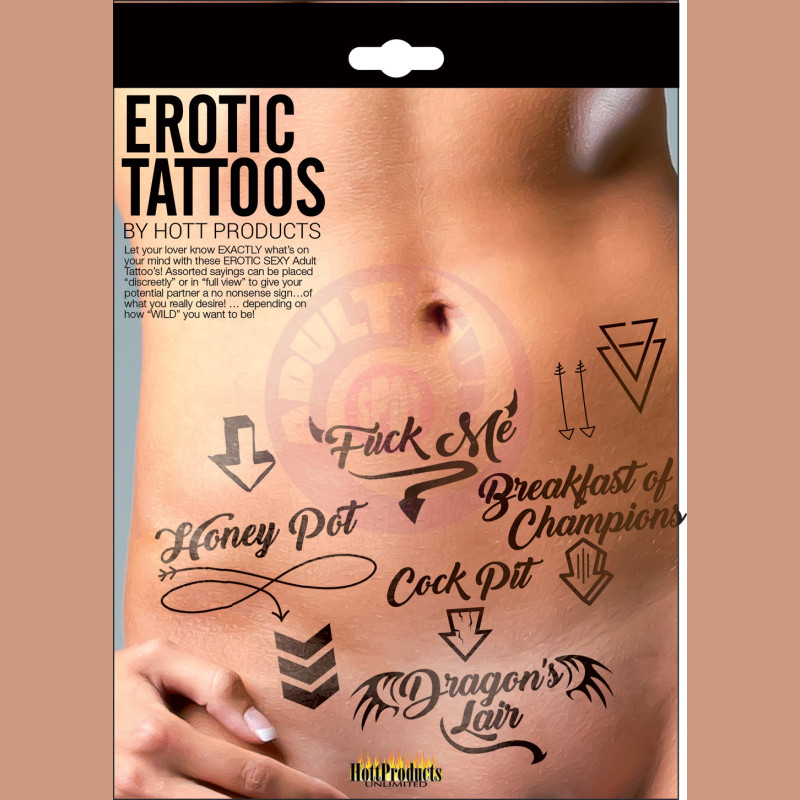 Erotic Tattoo's - Assorted Pack