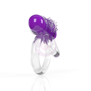 Screaming O 4b - Double O Super Powered Vibrating  Double Ring - Grape