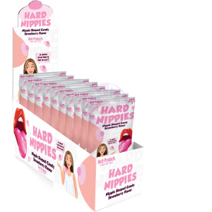 Hard Nippies Candies - Nipple Shaped Candy -  Strawberry