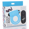 Bang - Silicone Cockring and Bullet With Remote Control - Blue