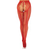 French Cut Crotchless Fishnet - One Size - Red
