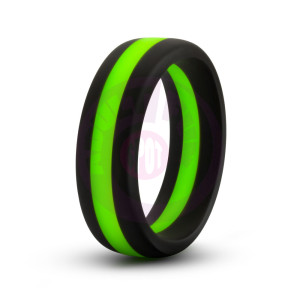 Performance - Silicone Go Pro Cock Ring -  Black/green/black