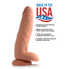9 Inch Ultra Real Dual Layer Suction Cup Dildo - Medium Tone Skin