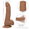 Silicone Stud 6 Inch - Brown