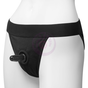 Vac- U- Lock Panty Harness With Plug - Full Back -  S/ M